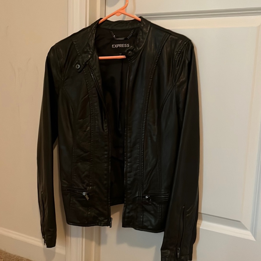Express size small black Moto jacket